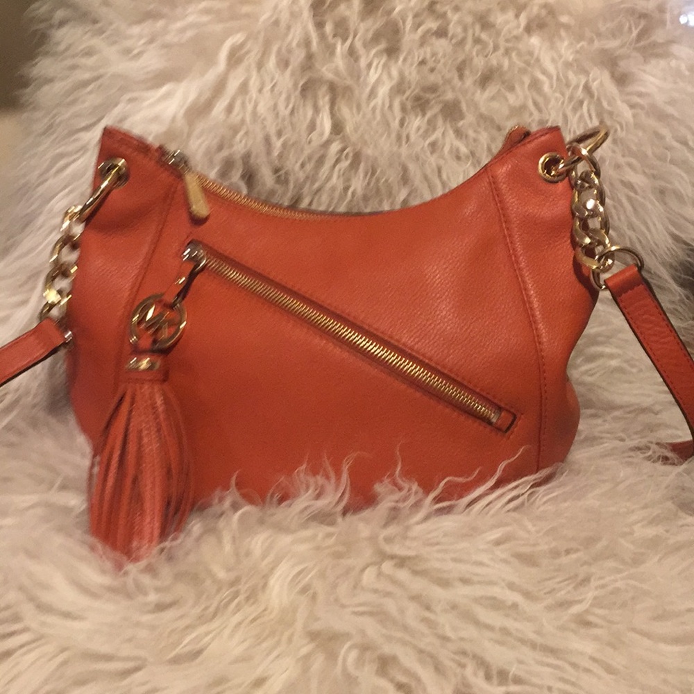 Michael Kors Orange Handbag - Soft Leather